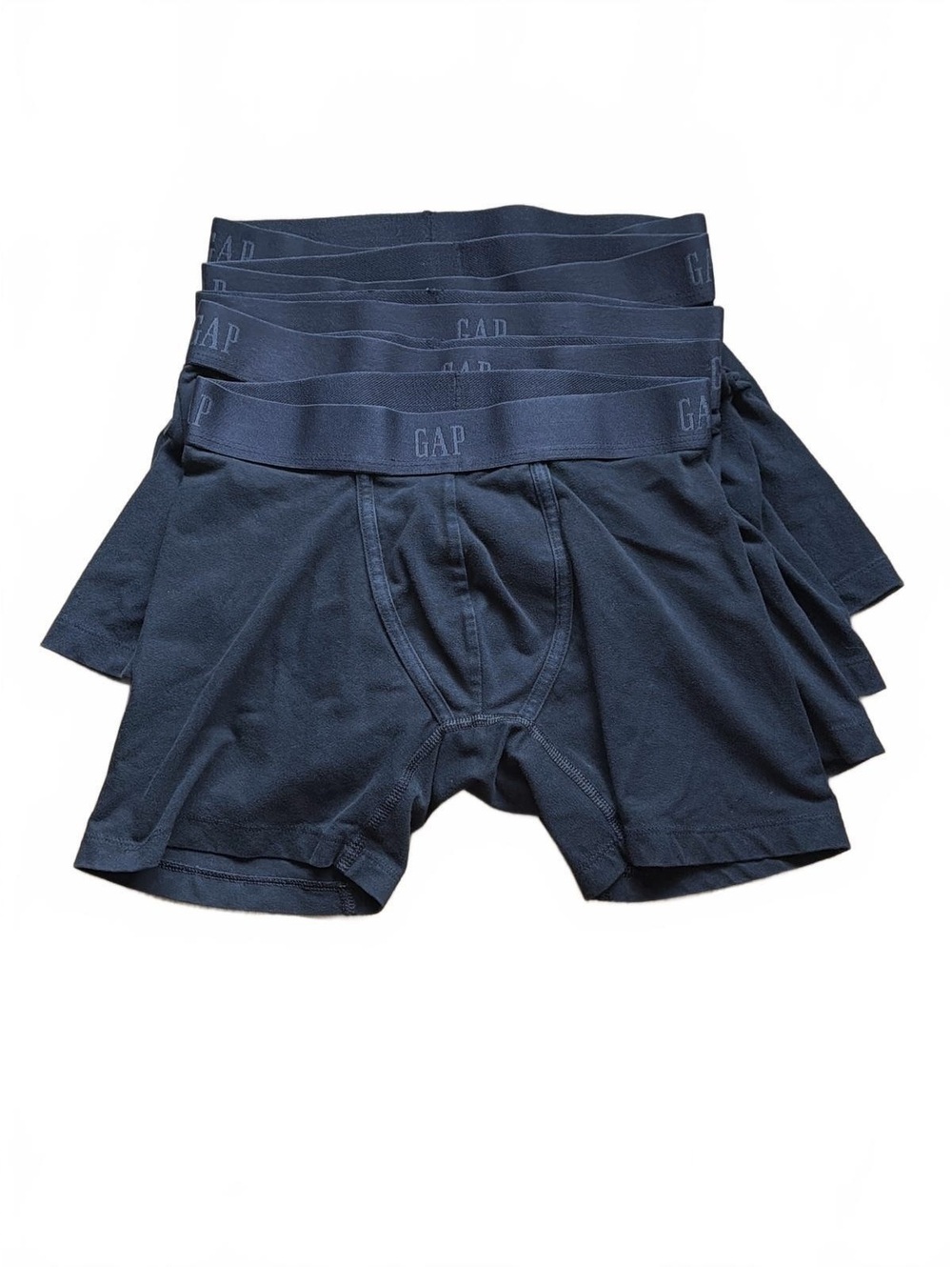 GAP Organic Cotton Boxers Briefs Mens XS Black Underwear 5-Pack Set Bundle